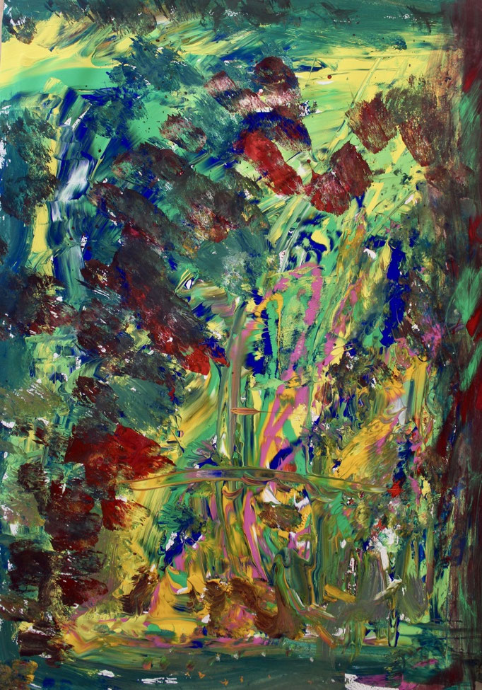 Tempera auf Papier