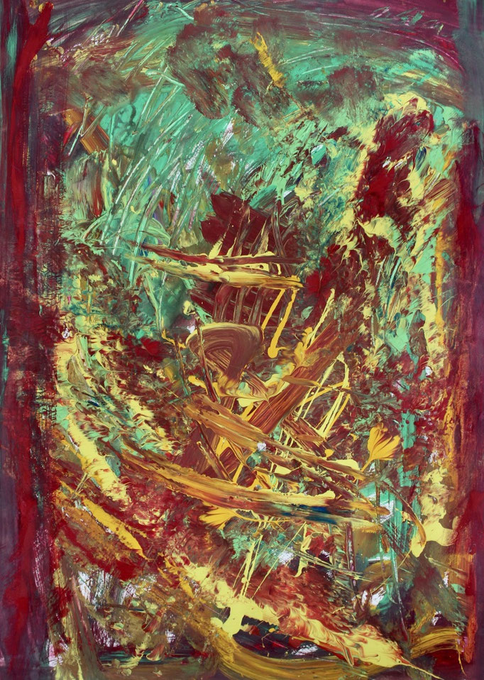Tempera auf Papier