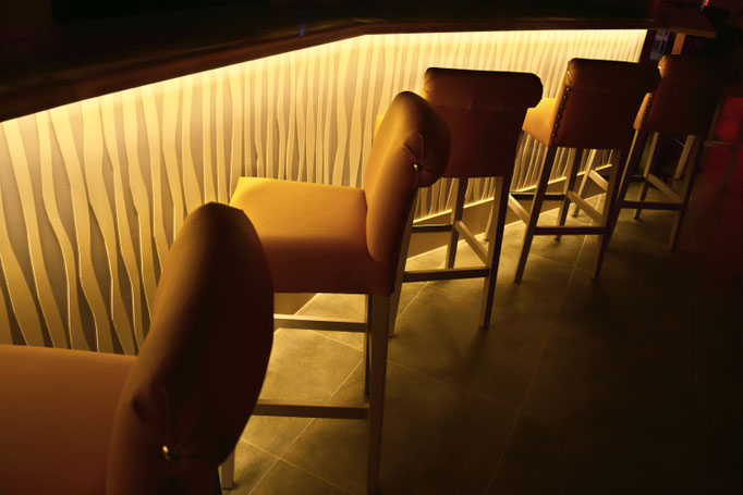 barras de bar  BARRA DE SILESTONE Y PANEL COMPOSITE