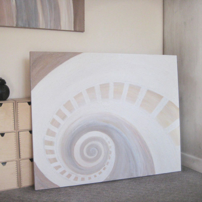 "White Nautilus" 80 x 100 cm - sold/verkauft