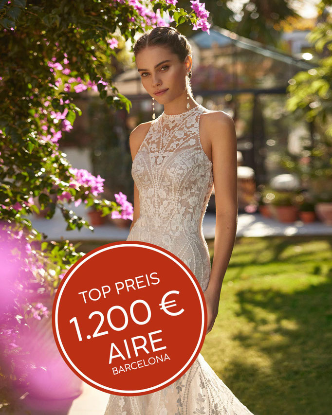 Günstiges preisreduziertes Brautkleid Umberto von Aire Barcelona
