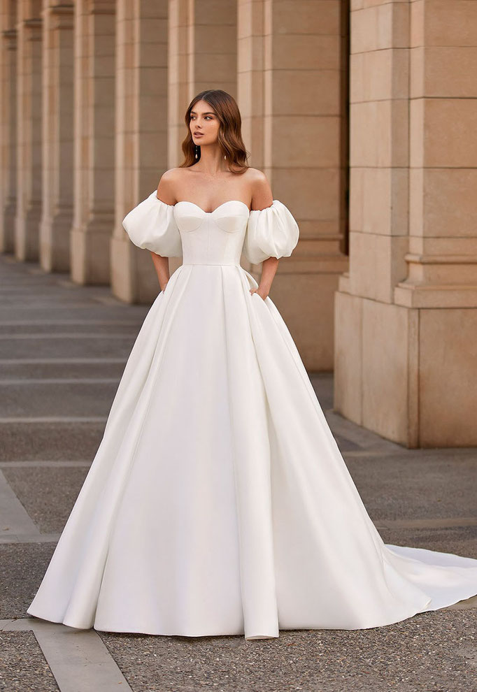 Preisreduziertes günstiges Brautkleid Talaia von Lunanovias