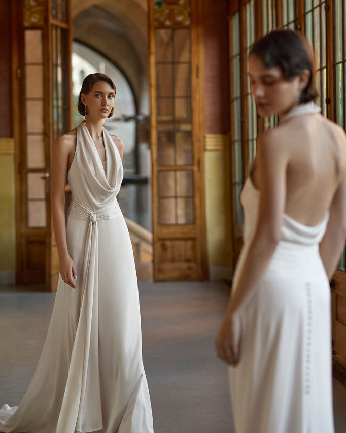 Brautkleid Bina aus der Rosa Clará Gatsby Kollektion 2026 im Super Sale zum günstigen Preis