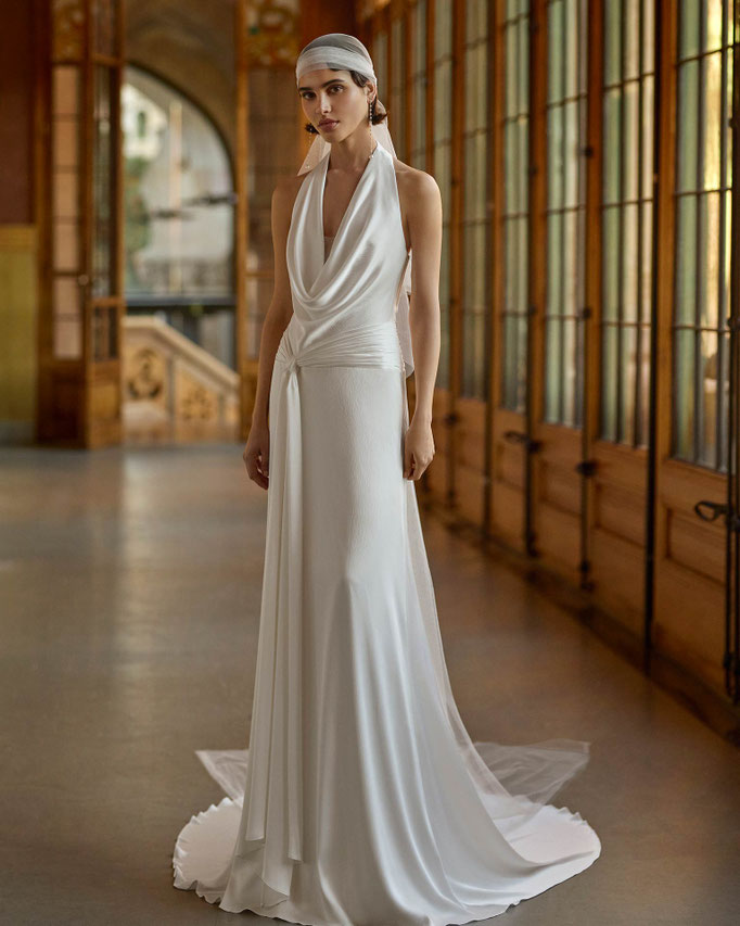 Brautkleid Bina aus der Rosa Clará Gatsby Kollektion 2026 im Super Sale zum günstigen Preis