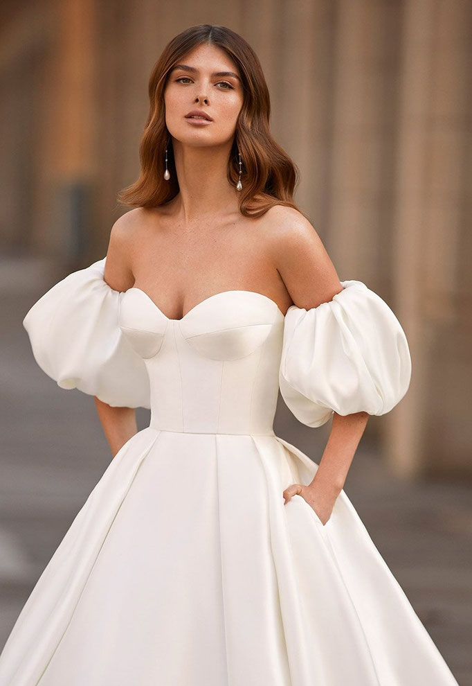 Preisreduziertes günstiges Brautkleid Talaia von Lunanovias