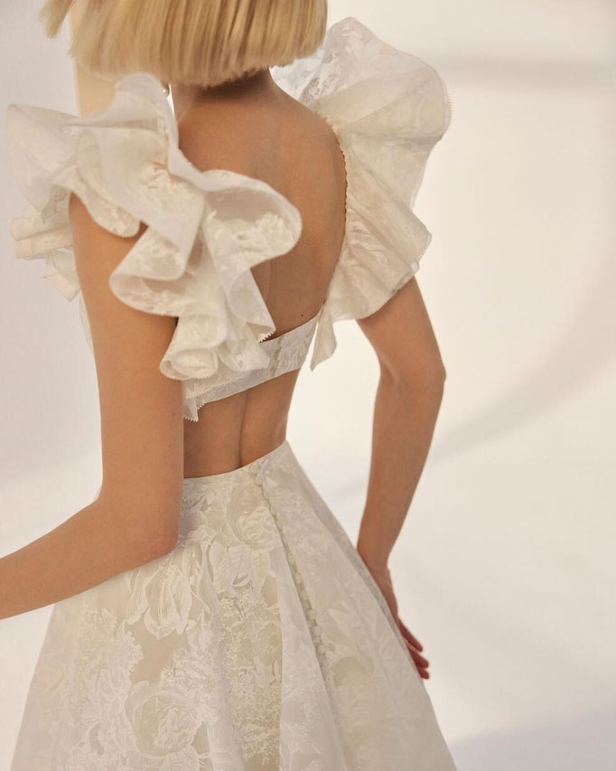 Günstiges preisreduziertes Couture Brautkleid Eulene von Aire Atelier