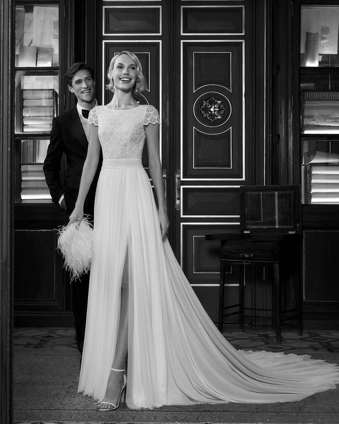 Brautkleid Jamelia Rosa Clará Gatsby