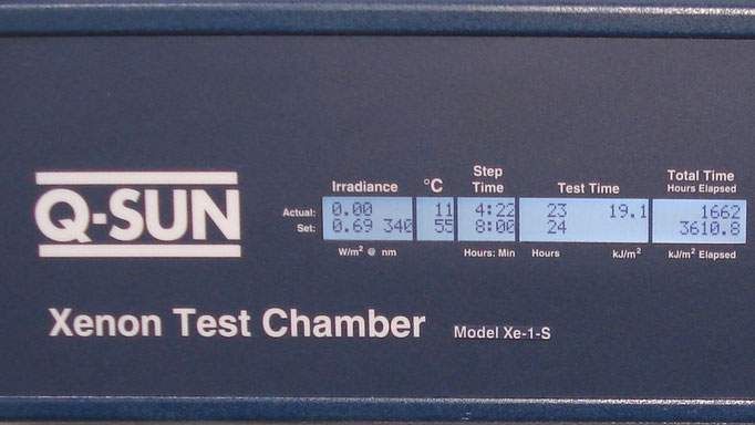 Q-SUN Xenon Test Chamber, Display 