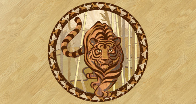 Tiger Intarsie