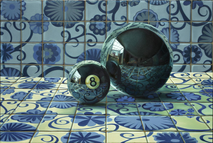 TALAVERA BLANCA Y TALAVERA NEGRA. Óleo sobre tela. 80 x 120 cm. Jorge Luna