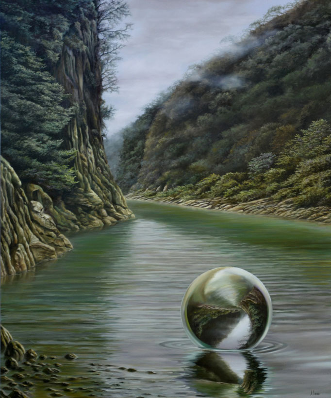 RETORNO.  Óleo sobre tela, 120 x 100 cm. Jorge Luna