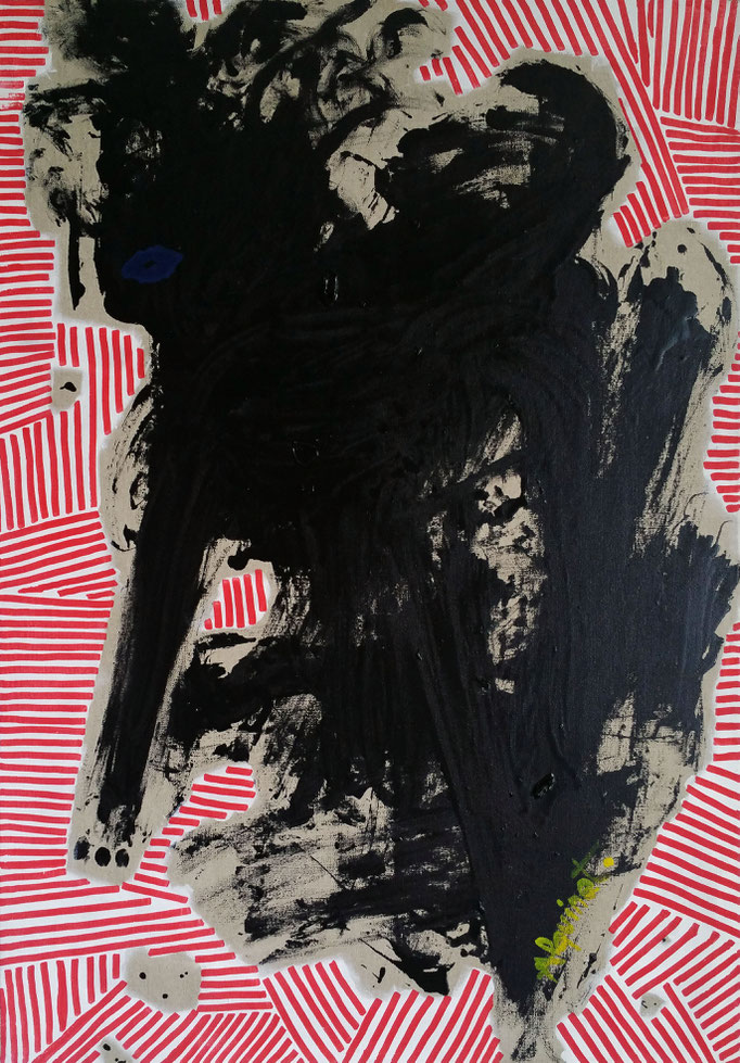 La folie Technique mixte 2016 03 116x81cm