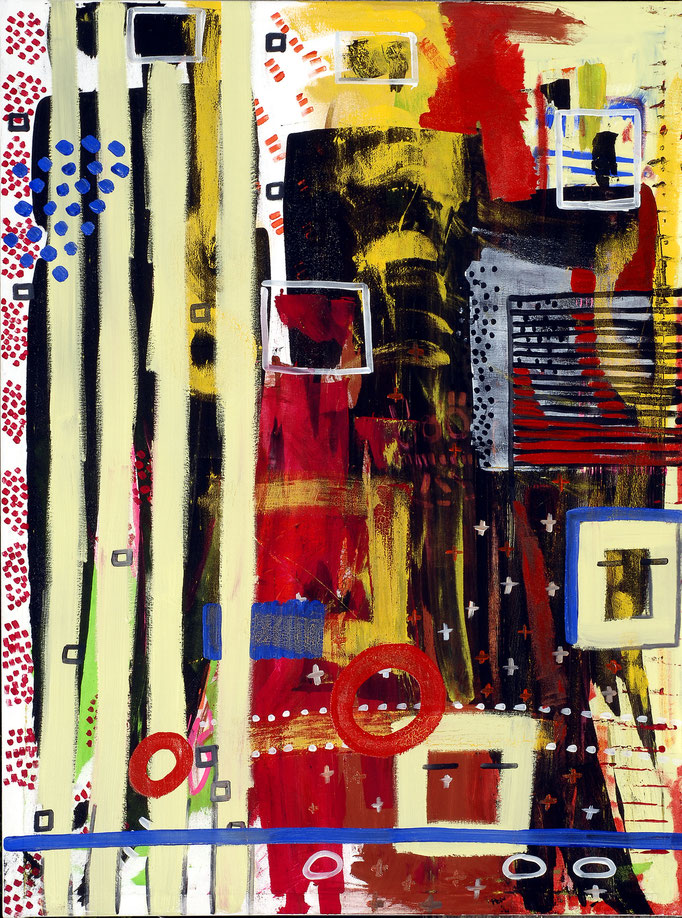 Esprits - Technique mixte - 2008 - 179x133cm