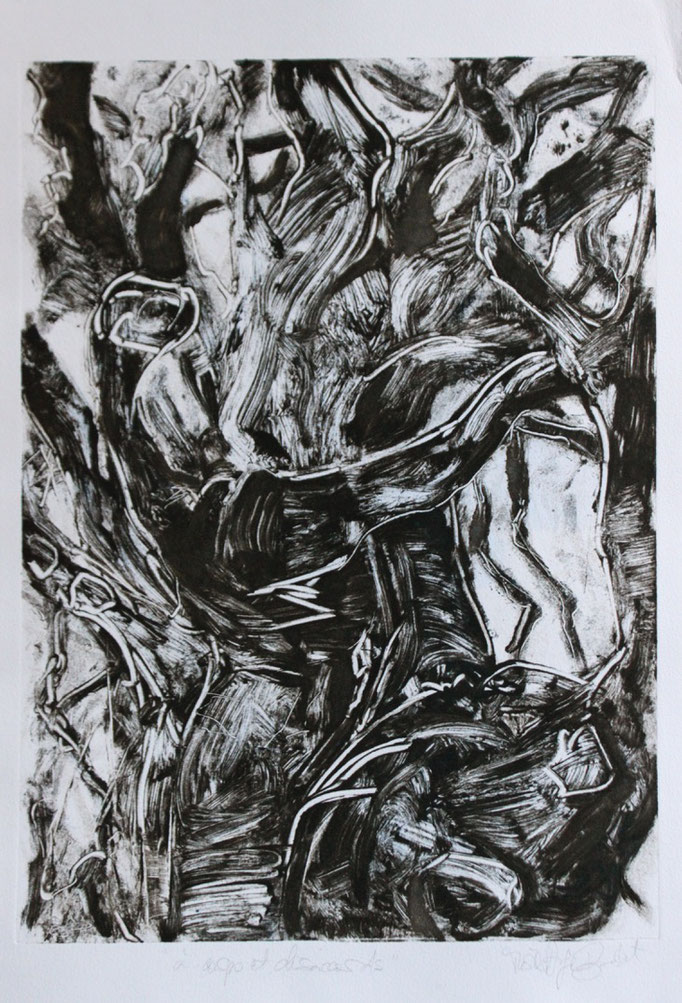 Lambadarbre, monotype, 70/50 cm, 2012