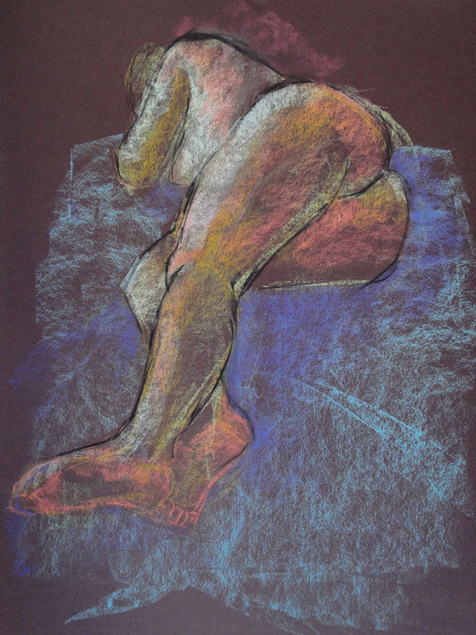 nu, pastel sur papier, 65/50 cm, 2005