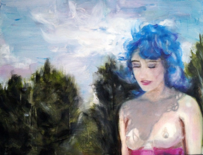 cloudgirl_2018_65x85cm_oil on canvas