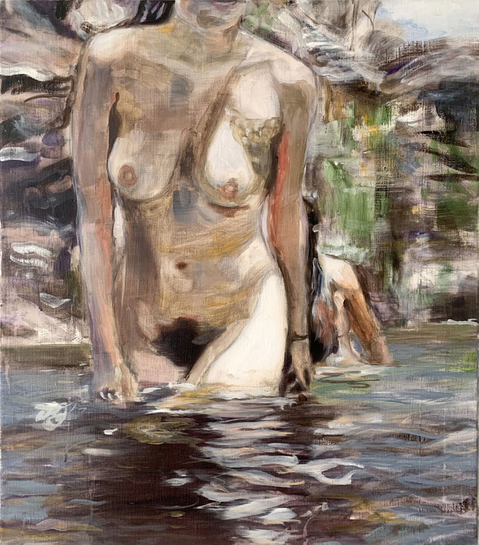 reflection, 2020, 65 x 58 cm, oil on linen