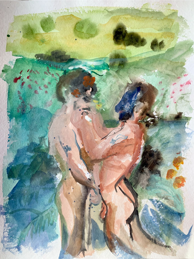 Tanja Selzer _ Flowers _ 2023 _ 48x36cm _watercolor on paper