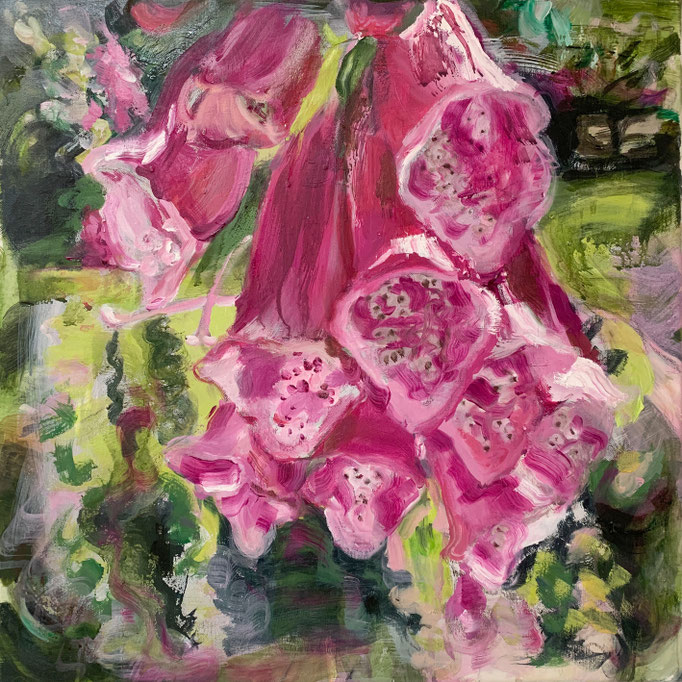 Tanja Selzer_Wild Foxglove_2024_50x50cm_Oil on Linen
