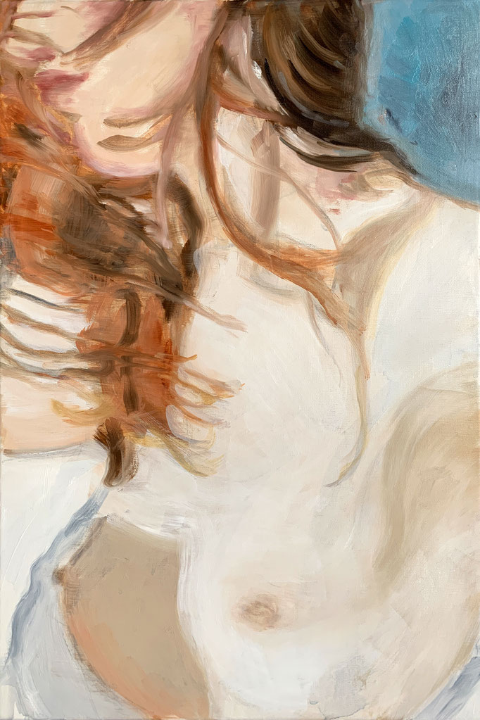 Playing Venus 7, 2022, 60 x 40 cm, Oil on Linen