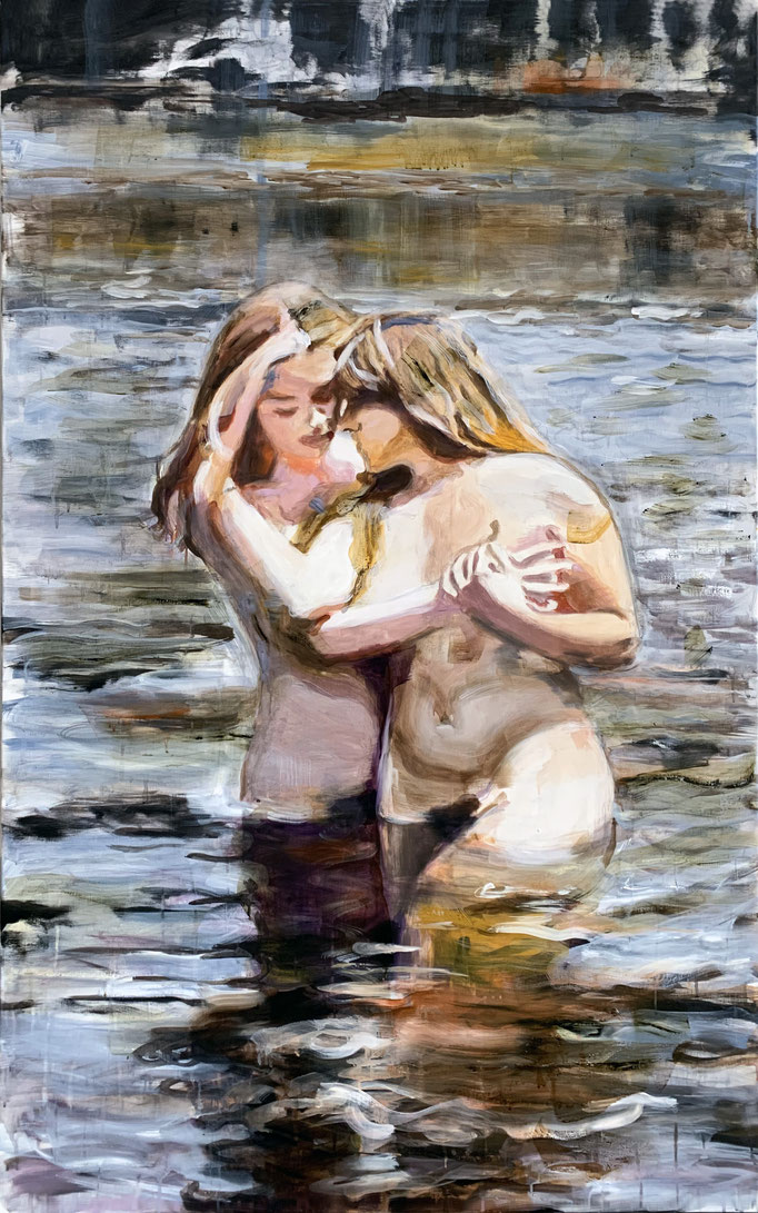 amber, 2020, 160 x 100 cm, oil on linen