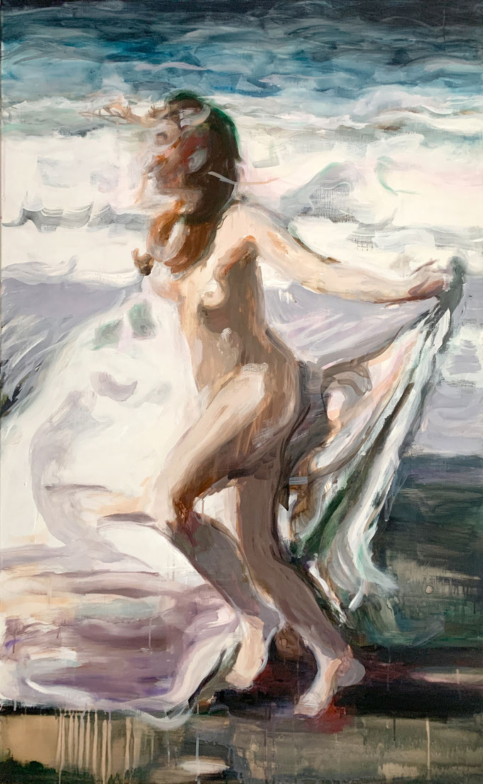 Tanja Selzer_Playing Venus 9_2023_130x80cm_ Oil on Linen