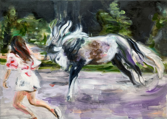 Tanja Selzer_Let's dance_2024_50x70cm_Oil on Linen