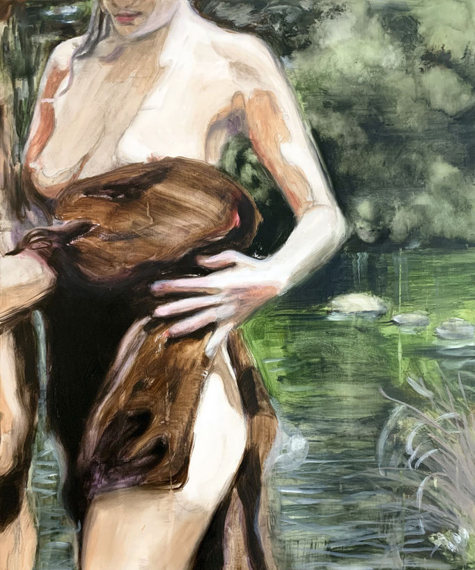 amazonlove, 2020, 60x50 cm, oil on linen