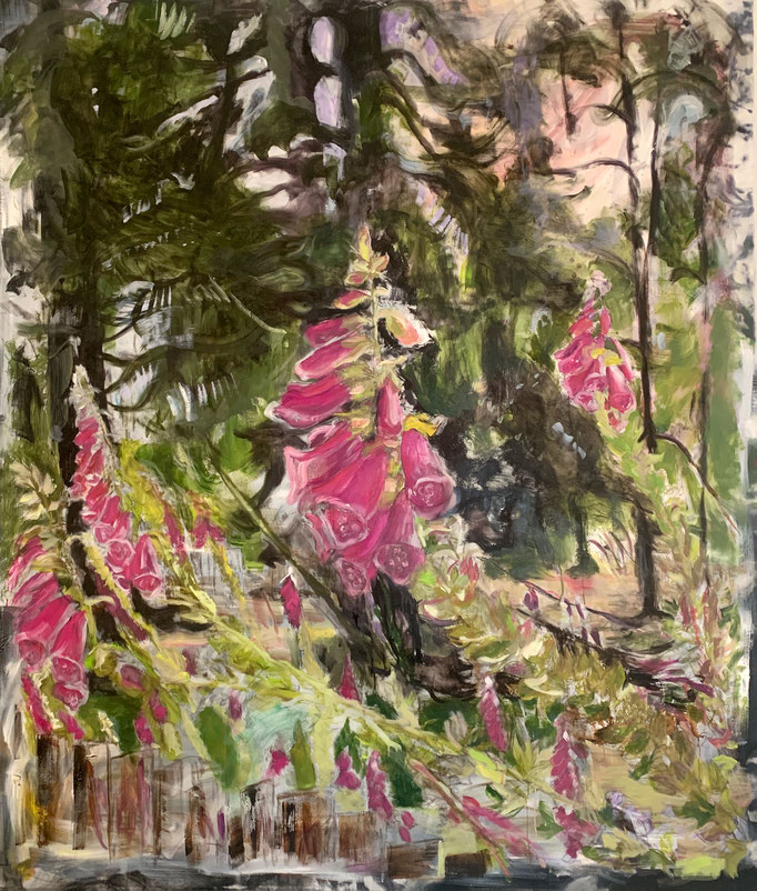 Tanja Selzer_at the Wild Castle_2024_200x170cm_Oil on Linen