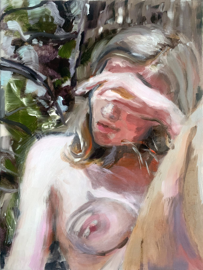 Tanja Selzer_Sweet Shadow_2023_40x30cm_Oil on Linen