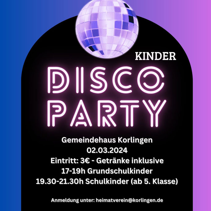 02.03.2024, Disco-Party