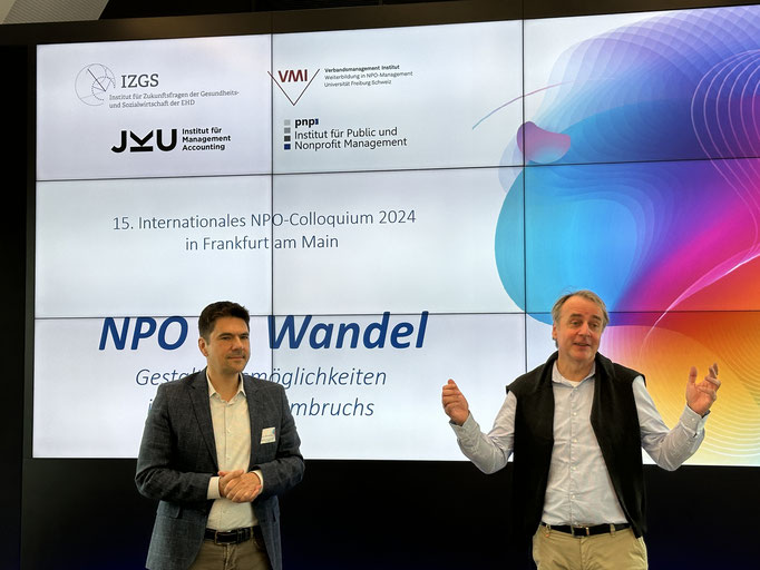 Prof. Dr. Markus Gmür (Universität Fribourg/Freiburg - VMI) (rechts) lädt zum 16. Internationalen NPO-Colloquium nach Fribourg ein. | Foto: IZGS 