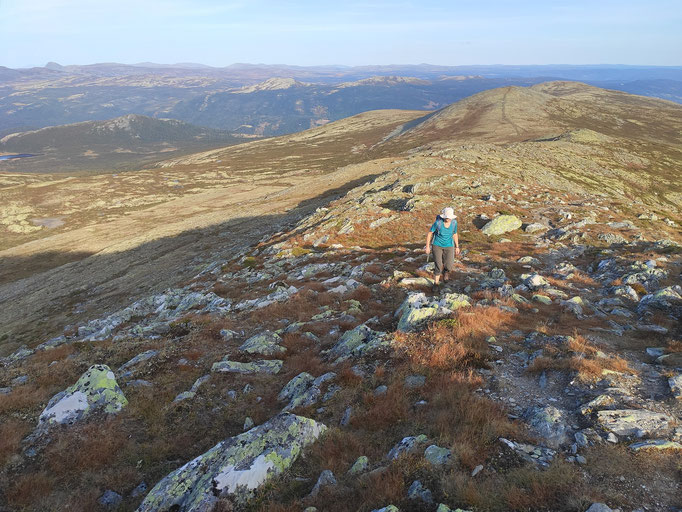 Auf dem Weg zur Gråhøa am Peer-Gynt-Seterveg