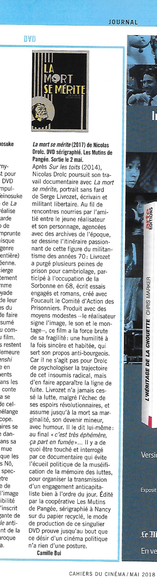 LES CAHIERS DU CINEMA