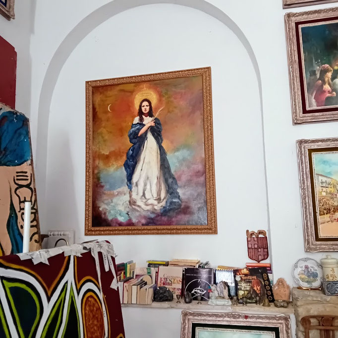 Die Marienfigur wurde von Alfredo junior gemalt