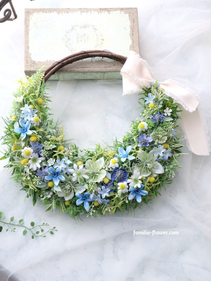 フラワーリース アーティフィシャルフラワー クリスマス 31cm 造花 #118 image.jpg
