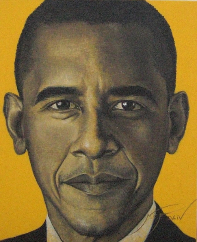 Barack Obama - 46 x 55 cms.