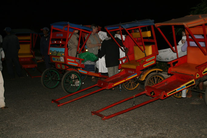 Pousse pousse à ANTSIRABE.