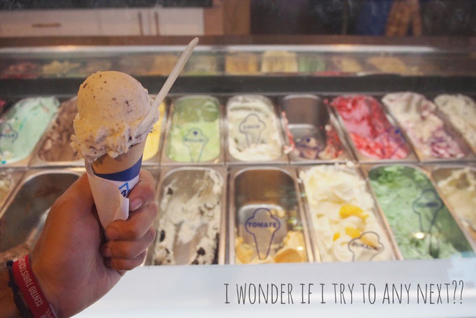 南米では暑いからかアイスクリーム屋さんがたくさん なのに今回この旅初めてのアイスクリーム屋さん
