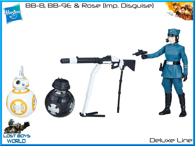 BB-8, BB-9E & Rose