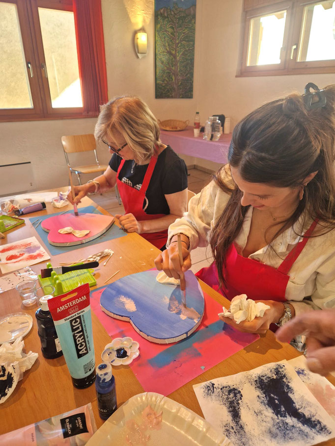 Cours de peinture pour adultes à Ayent et à Puidoux le samedi matin