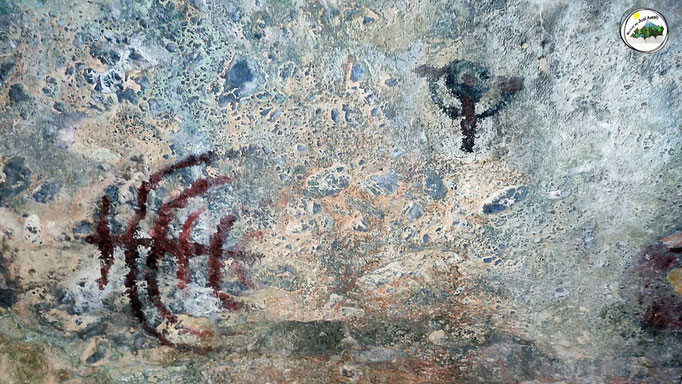 Pinturas en la cueva Solana