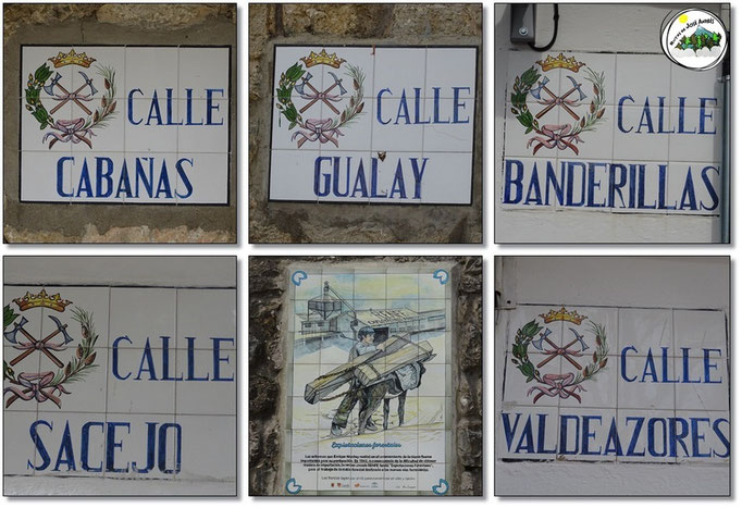 Nombres de algunas calles de Vadillo Castril