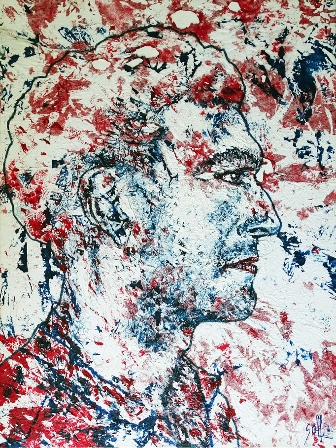 Vincent froissé  -  30 x 40  -  2023