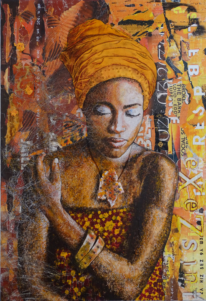 Sous un soleil énorme - 81 x 116 - 2022