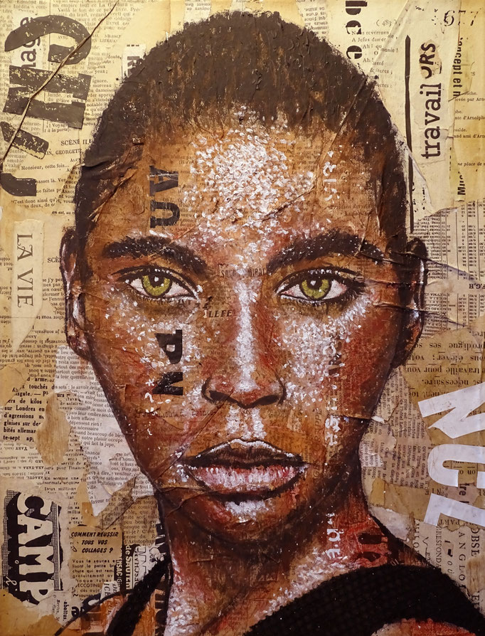 Nouvelle africaine  -  30 x 40  -  2023