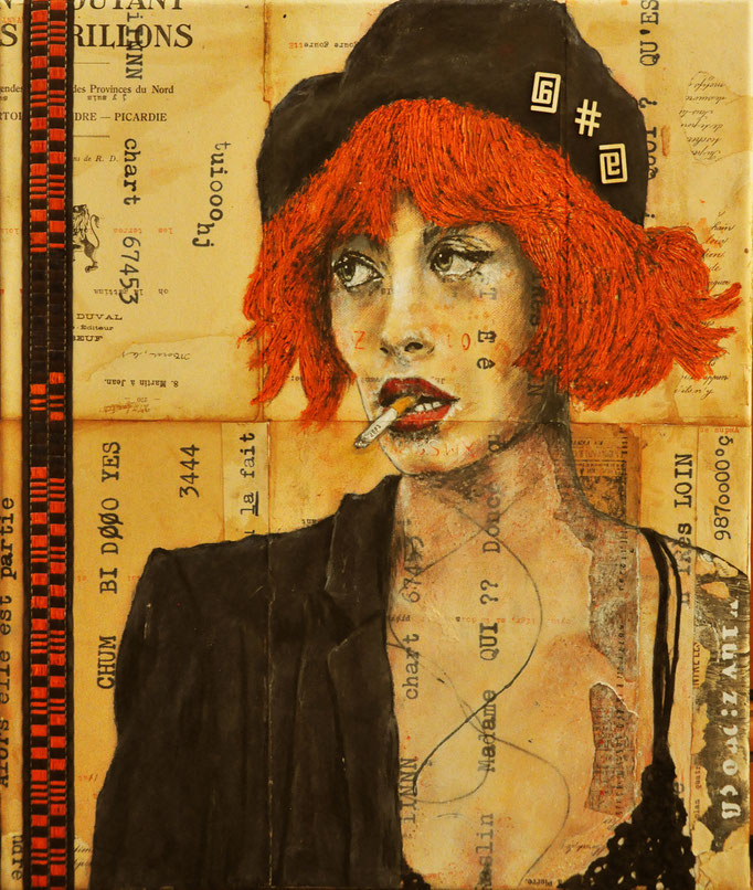 Dactylographie  -  38 x 46  -  2020