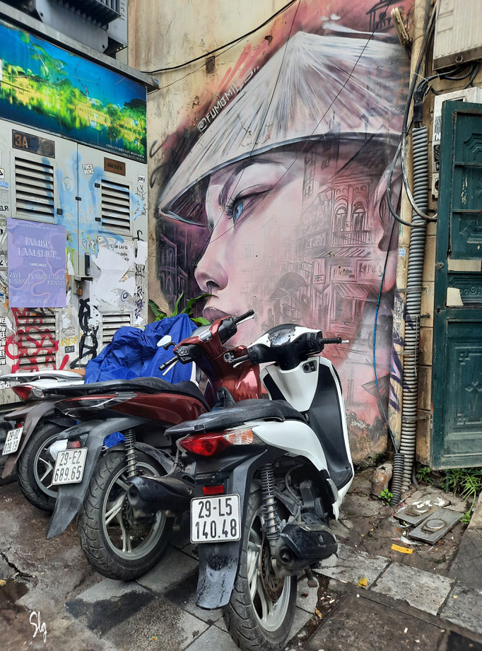 Street art et deux roues - Hanoï (Vietnam) 2025