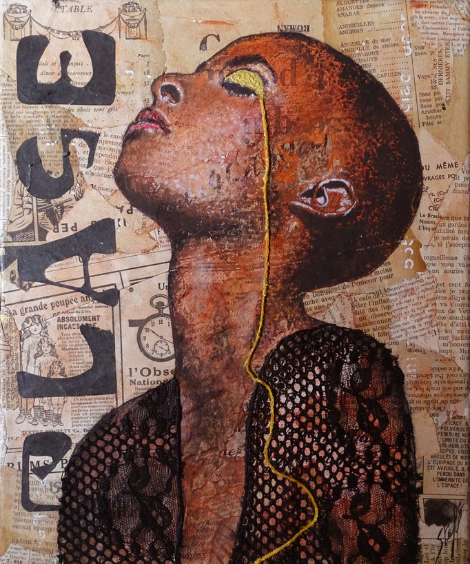 Coulée d'or  -  25 x 30  - 2024