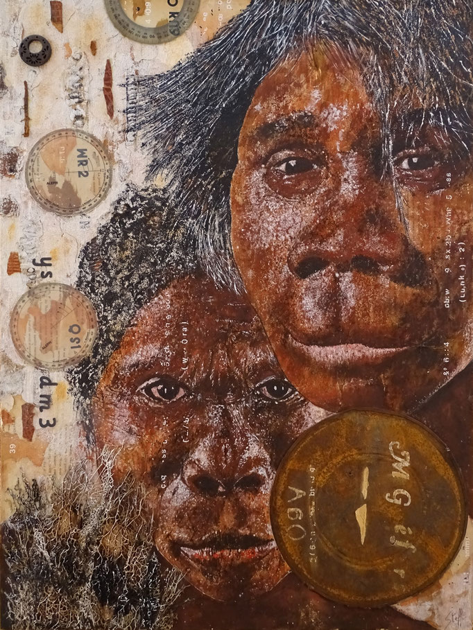 Lucy et sa mère  -  60  x  80  -  2023
